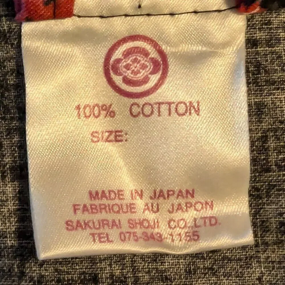 💜NWT Authentic Japanese cotton kimono by Sakurai Shoji - Picture 9 of 9